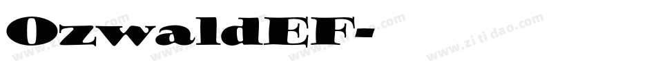 OzwaldEF字体转换