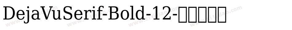 DejaVuSerif-Bold-12字体转换