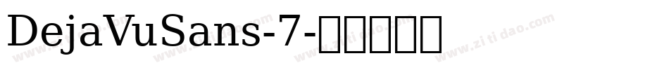 DejaVuSans-7字体转换