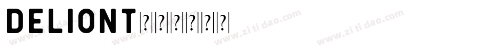 Deliont字体转换