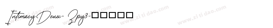IntimacyDeux-Zpy3字体转换