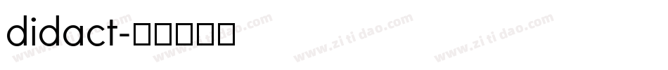 didact字体转换