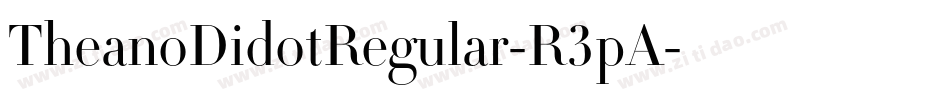 TheanoDidotRegular-R3pA字体转换