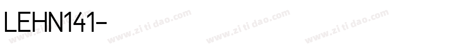 LEHN141字体转换