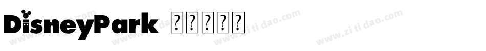 DisneyPark字体转换