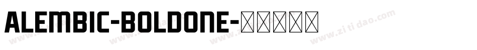 Alembic-BoldOne字体转换 Alembic-BoldOne字体转换