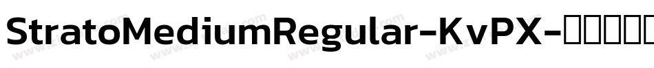 StratoMediumRegular-KvPX字体转换