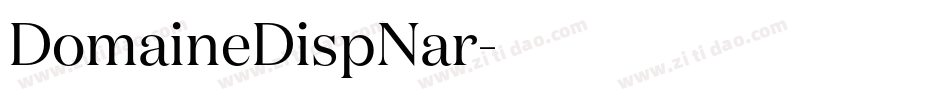 DomaineDispNar字体转换