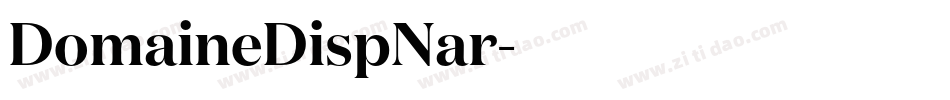 DomaineDispNar字体转换