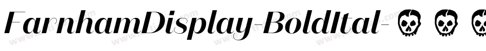 FarnhamDisplay-BoldItal字体转换