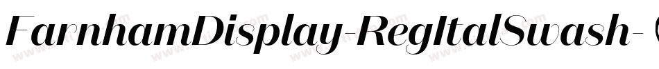 FarnhamDisplay-RegItalSwash字体转换