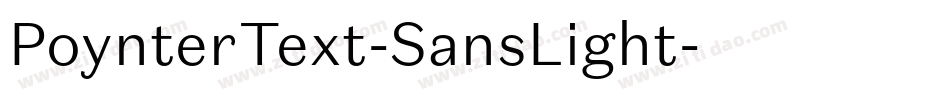 PoynterText-SansLight字体转换
