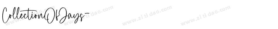 CollectionOfJays字体转换
