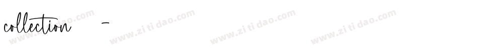 collection字体字体转换