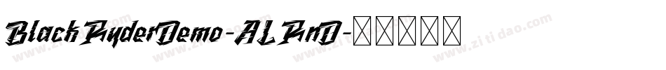 BlackRyderDemo-ALRnD字体转换