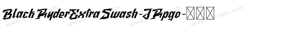 BlackRyderExtraSwash-JRpgo字体转换
