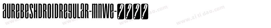 AurebeshDroidRegular-Mnwe字体转换