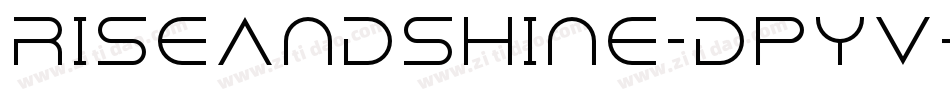 RiseAndShine-dpYV字体转换