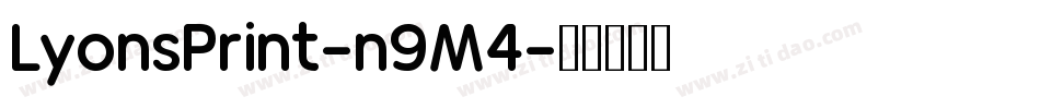 LyonsPrint-n9M4字体转换