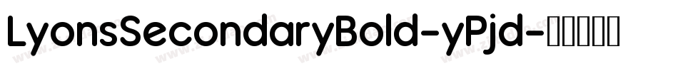 LyonsSecondaryBold-yPjd字体转换