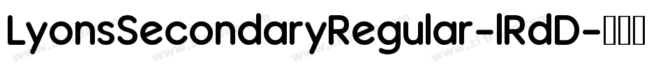 LyonsSecondaryRegular-lRdD字体转换