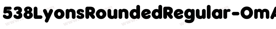 538LyonsRoundedRegular-OmAP字体转换