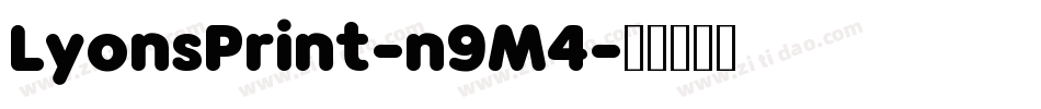 LyonsPrint-n9M4字体转换