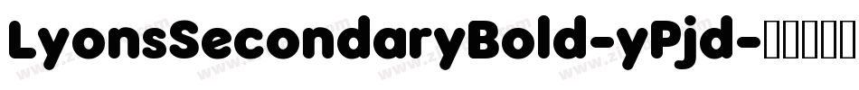 LyonsSecondaryBold-yPjd字体转换