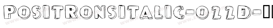PositronsItalic-O22d字体转换