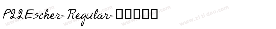 P22Escher-Regular字体转换