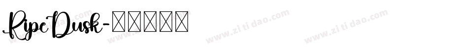 RipeDusk字体转换