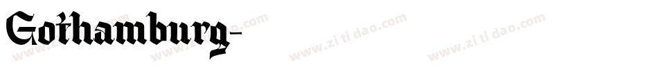 Gothamburg字体转换