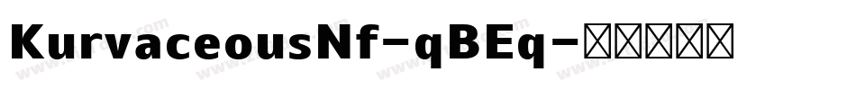 KurvaceousNf-qBEq字体转换