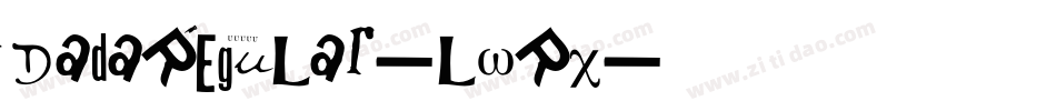 DadaRegular-lwRX字体转换