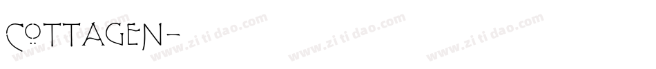 COTTAGEN字体转换