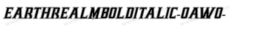 EarthrealmBoldItalic-OaWo字体转换
