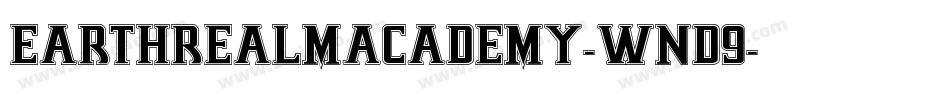 EarthrealmAcademy-WnD9字体转换