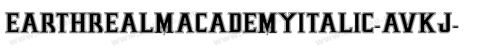 EarthrealmAcademyItalic-avKJ字体转换