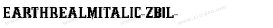 EarthrealmItalic-ZB1l字体转换
