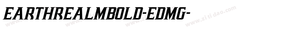 EarthrealmBold-Edmg字体转换