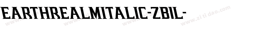 EarthrealmItalic-ZB1l字体转换