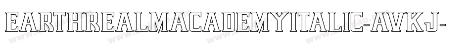 EarthrealmAcademyItalic-avKJ字体转换