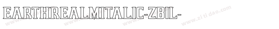 EarthrealmItalic-ZB1l字体转换