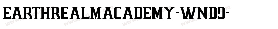 EarthrealmAcademy-WnD9字体转换