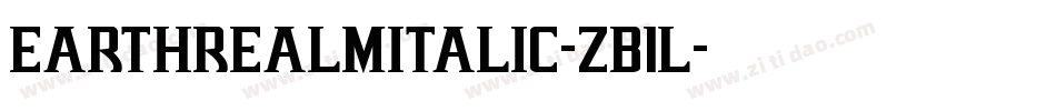 EarthrealmItalic-ZB1l字体转换