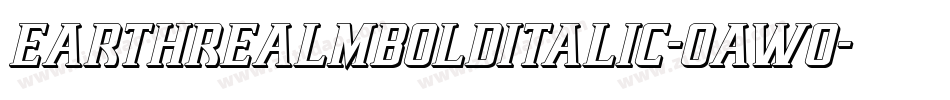 EarthrealmBoldItalic-OaWo字体转换