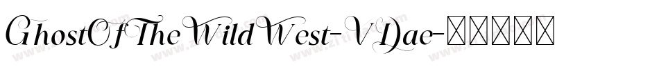 GhostOfTheWildWest-VDae字体转换