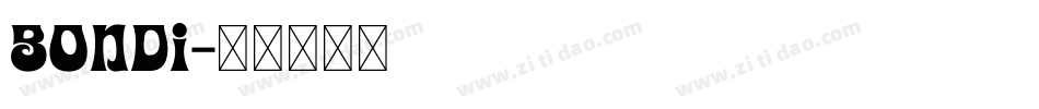 Bondi字体转换