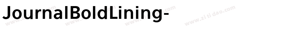JournalBoldLining字体转换