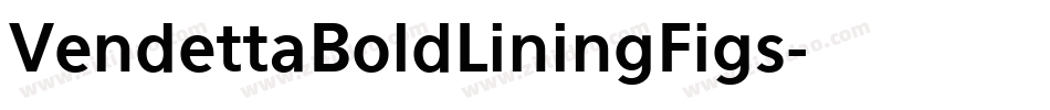 VendettaBoldLiningFigs字体转换